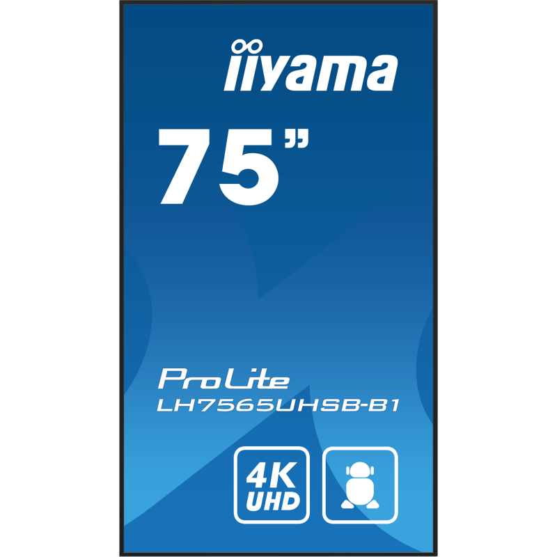 Moniteur professionnel pour l affichage dynamique 75" IIYAMA PROLITE LH7565UHSB-B1