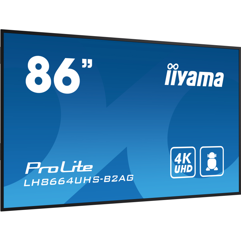 Moniteur professionnel pour l affichage dynamique 86" IIYAMA PROLITE LH8664UHS-B2AG
